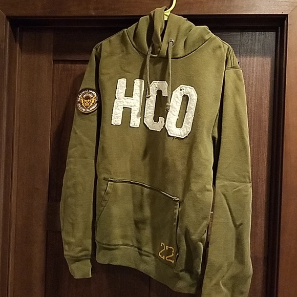 Hollister Tops - Olive green Hollister hooded sweatshirt